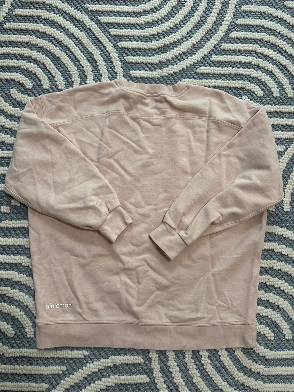 Lululemon Perfectly Oversized Crew Sweatshirt Pink Blush Size 10 - Picture 2 of 3